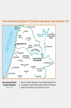 Active Explorer Map 213 Aberystwyth and Cwm Rheidol