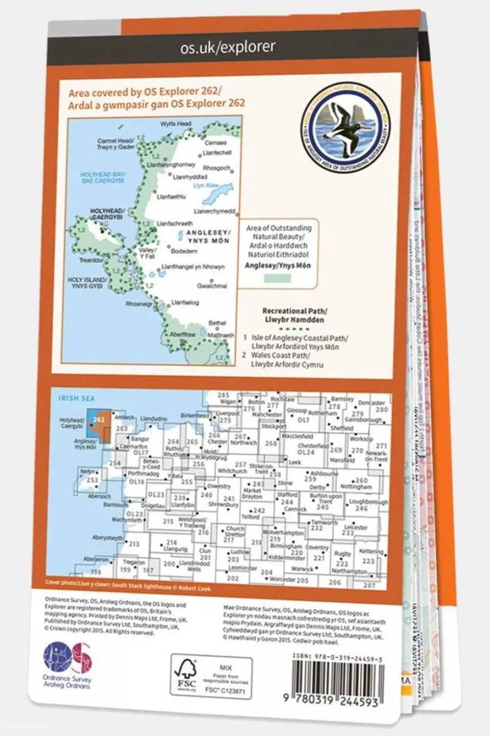 Active Explorer Map 262 Anglesey West