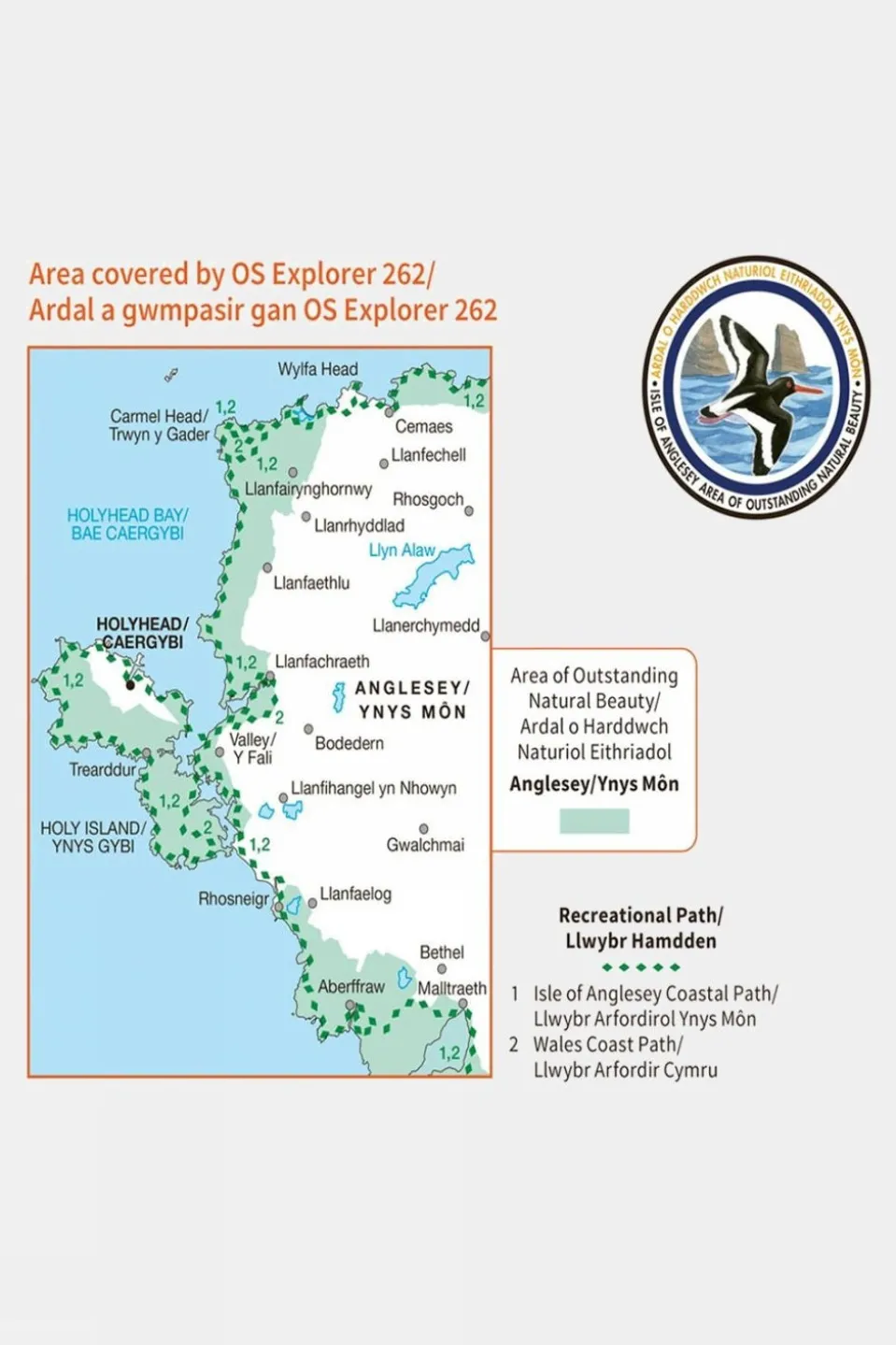 Active Explorer Map 262 Anglesey West