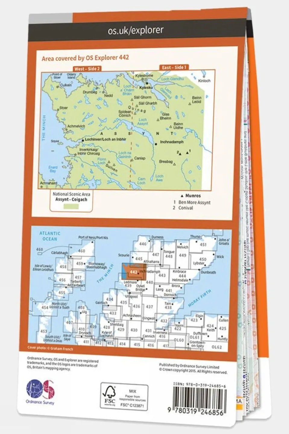 Active Explorer Map 442 Assynt and Lochinver