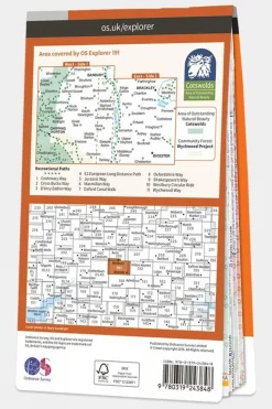Active Explorer Map 191 Banbury, Bicester and Chipping Norton