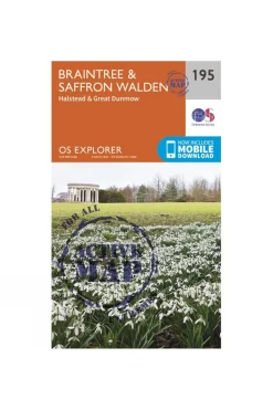 Active Explorer Map 195 Braintree and Saffron Walden