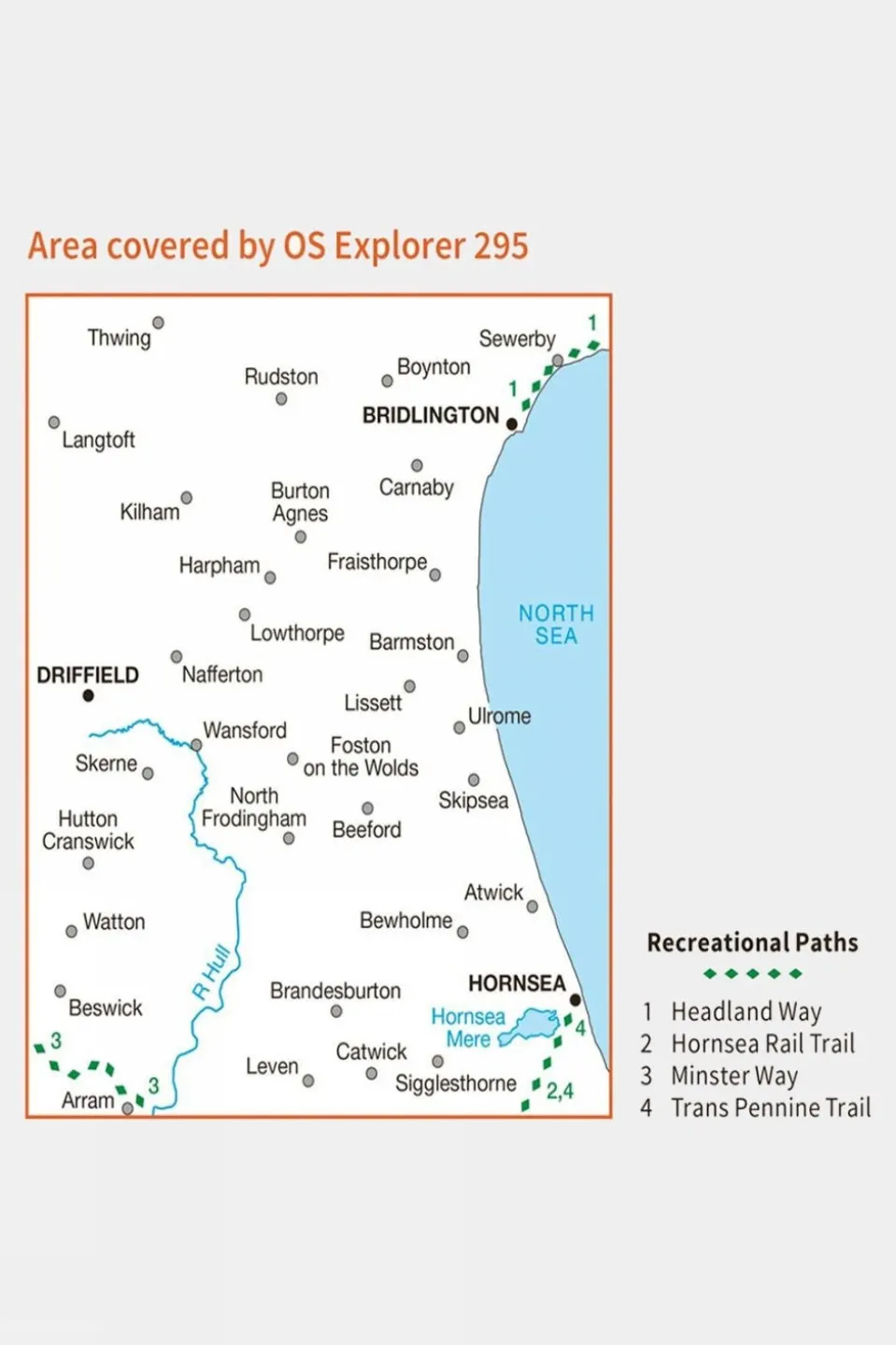Active Explorer Map 295 Bridlington, Driffield and Hornsea