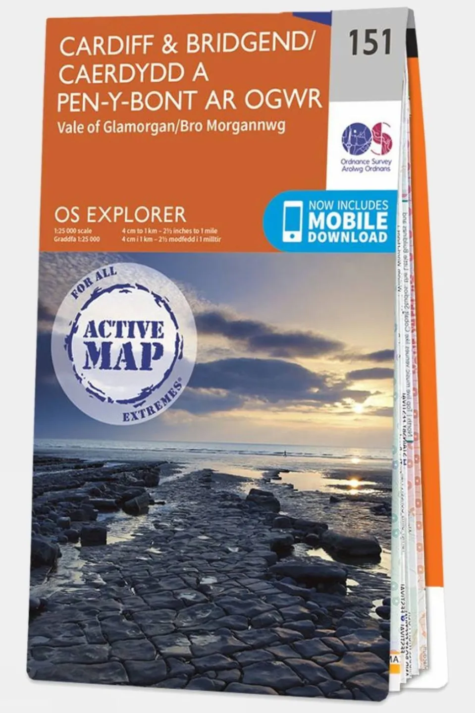 Active Explorer Map 151 Cardiff and Bridgend
