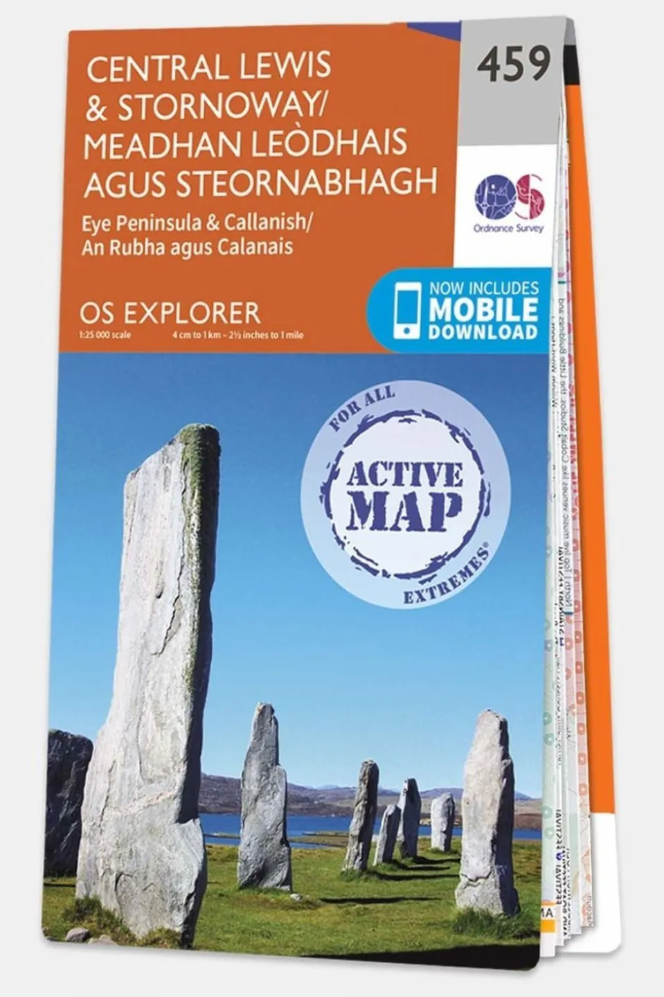 Active Explorer Map 459 Central Lewis and Stornoway
