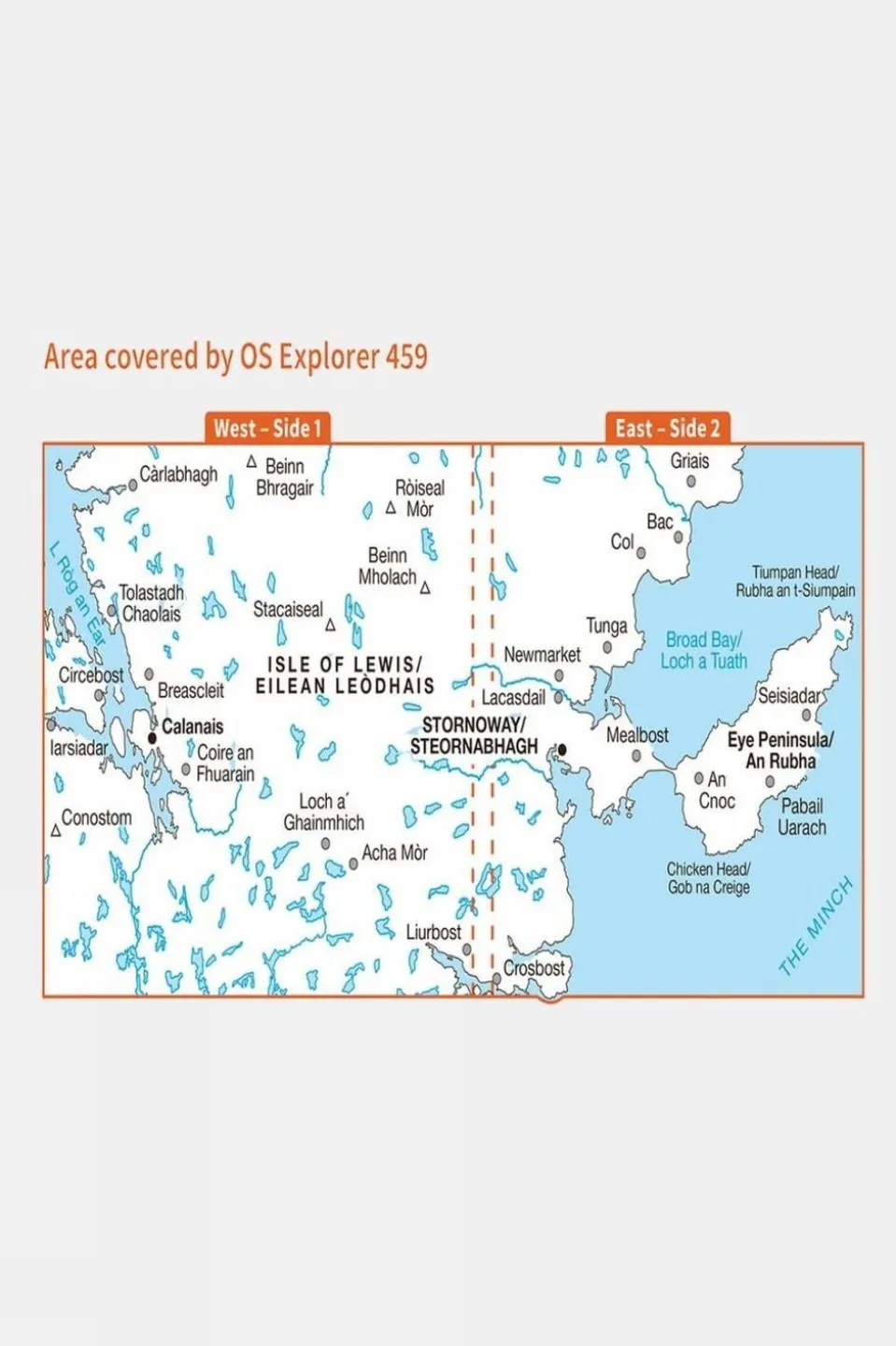 Active Explorer Map 459 Central Lewis and Stornoway