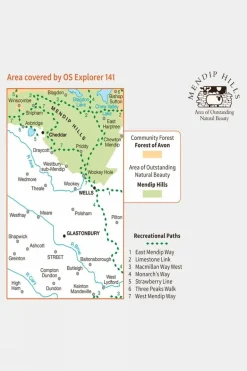 Active Explorer Map 141 Cheddar Gorge and Mendip Hills West