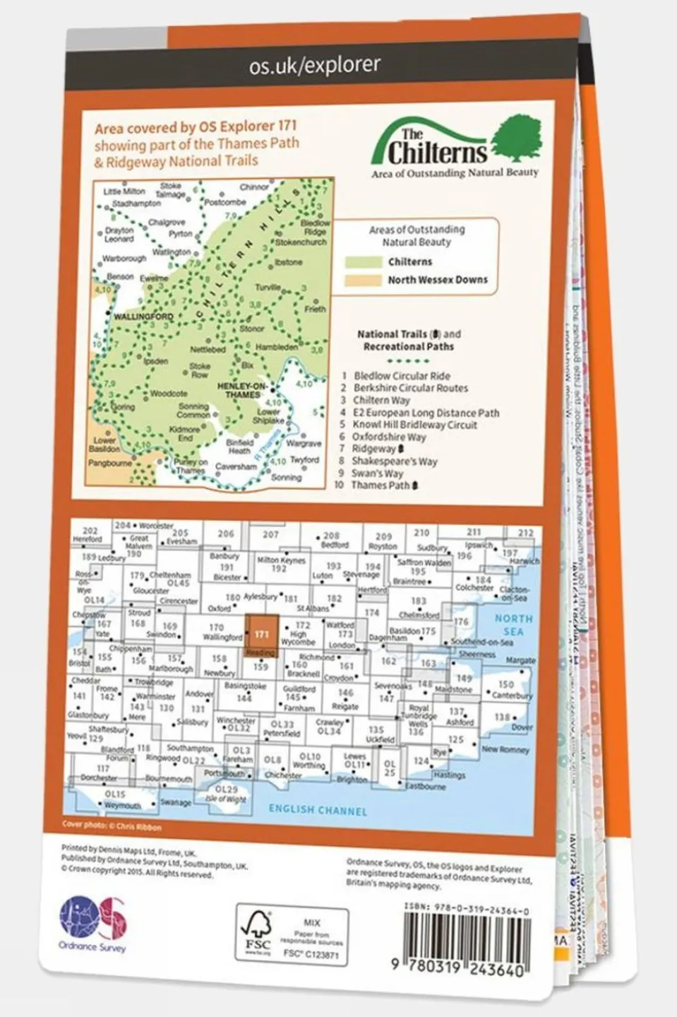 Active Explorer Map 171 Chiltern Hills West