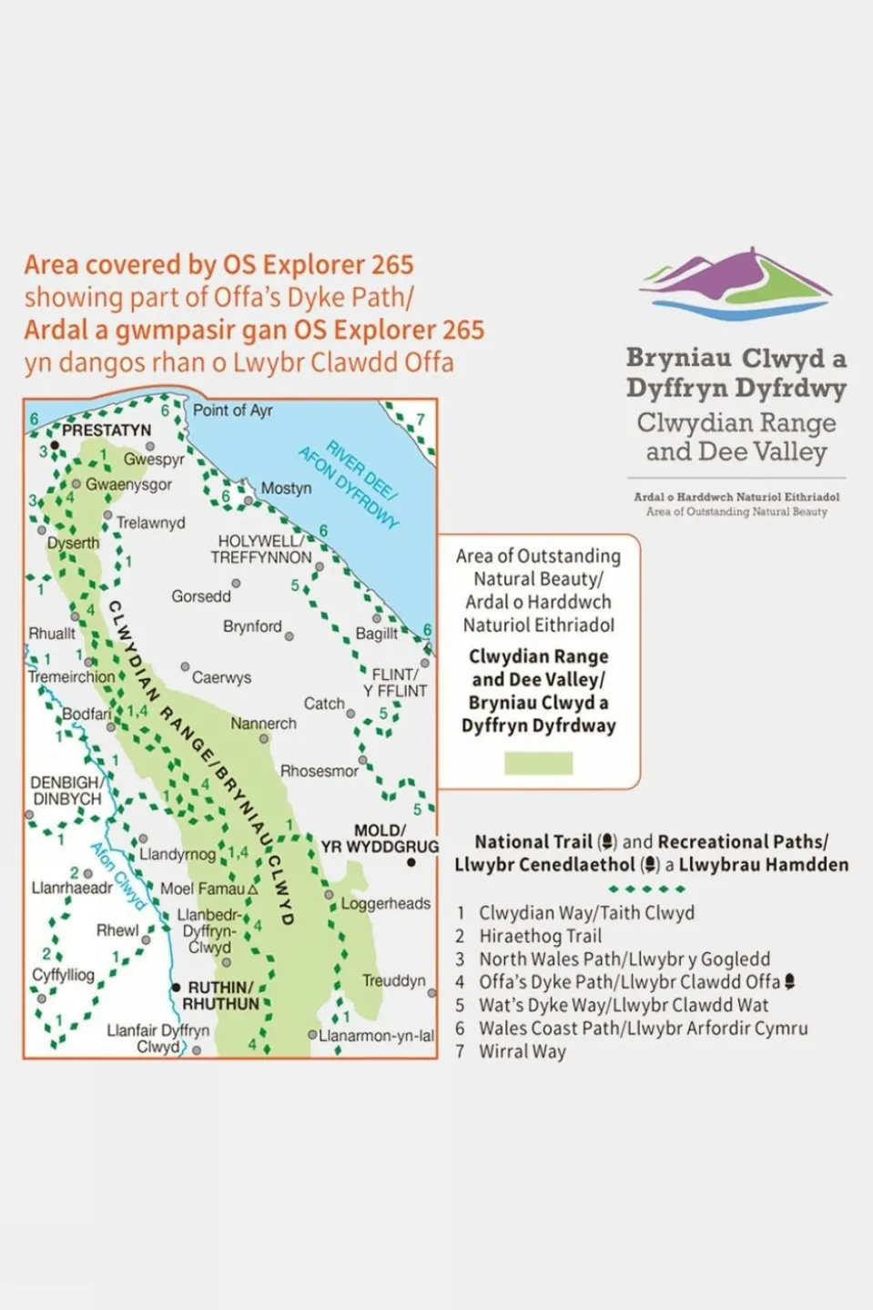 Active Explorer Map 265 Clwydian Range