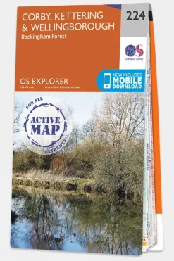 Active Explorer Map 224 Corby, Kettering and Wellingborough