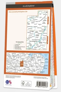 Active Explorer Map 224 Corby, Kettering and Wellingborough