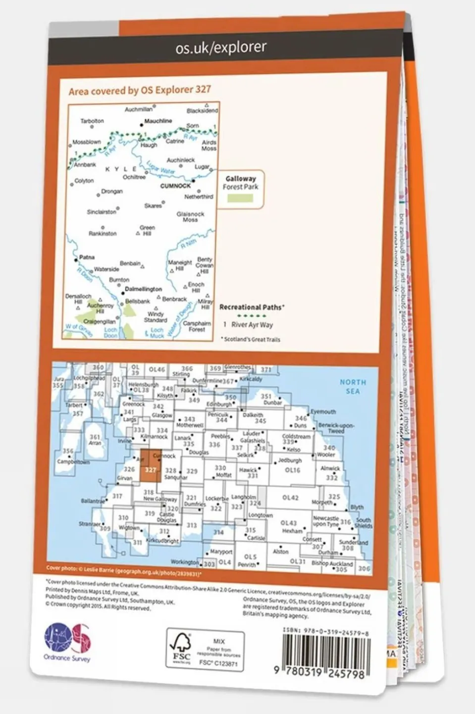 Active Explorer Map 327 Cumnock and Dalmellington