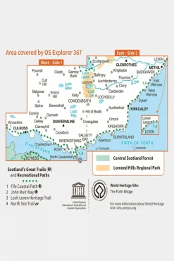 Active Explorer Map 367 Dunfermline, Kirkcaldy and Glenrothes South