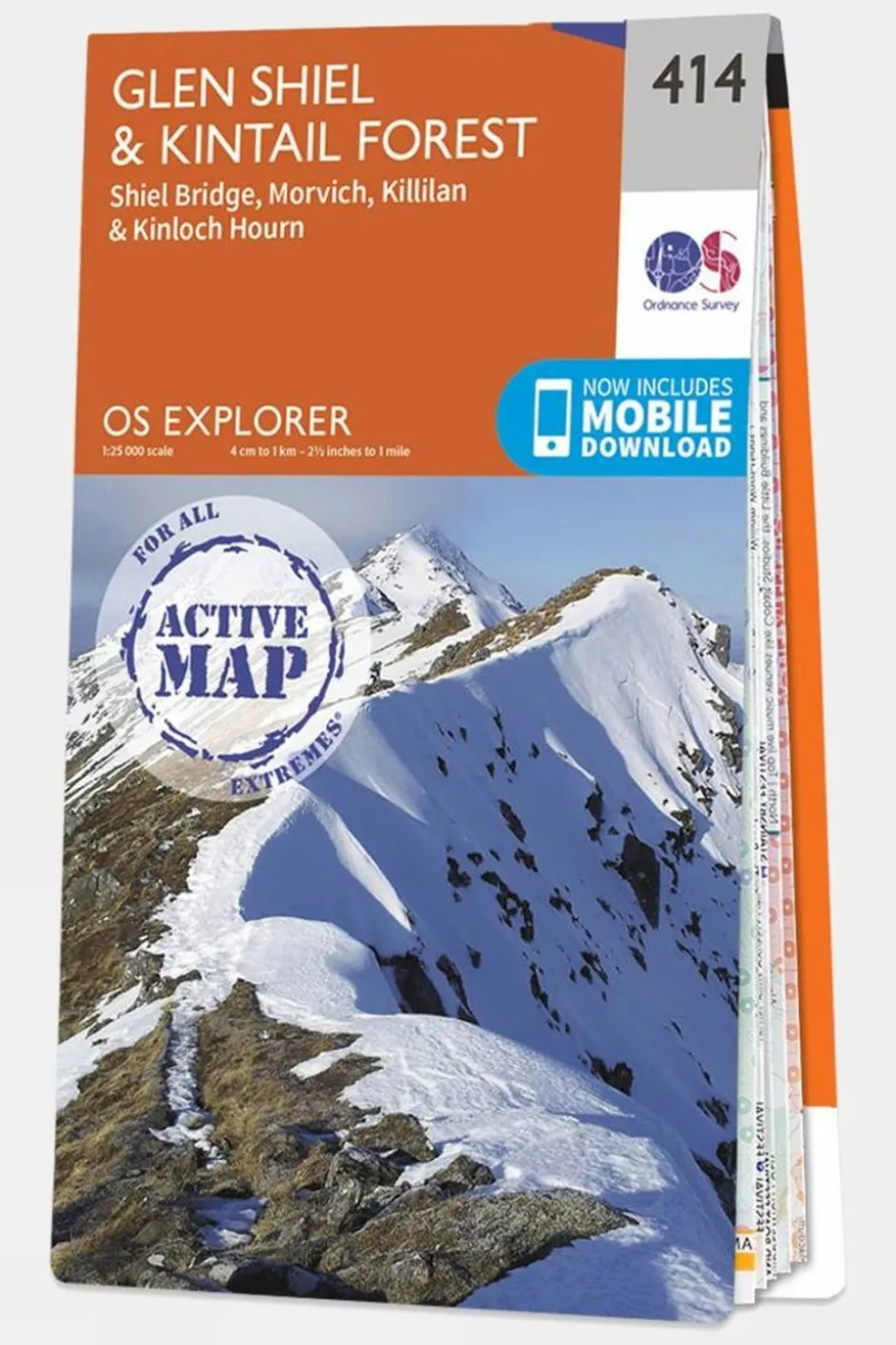 Active Explorer Map 414 Glen Shiel and Kintail Forest