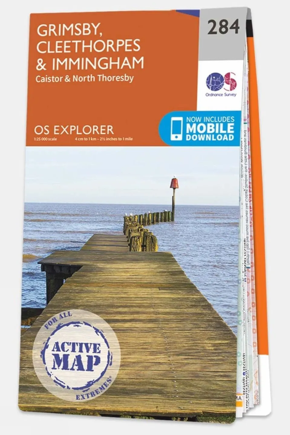 Active Explorer Map 284 Grimsby, Cleethorpes and Immingham
