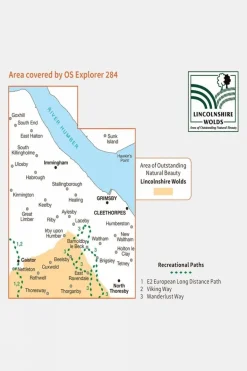 Active Explorer Map 284 Grimsby, Cleethorpes and Immingham