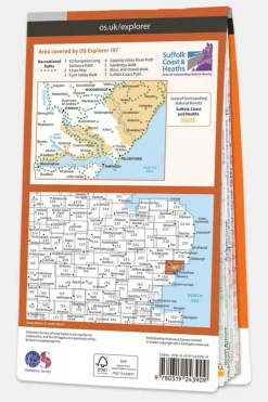 Active Explorer Map 197 Ipswich, Felixstowe and Harwich