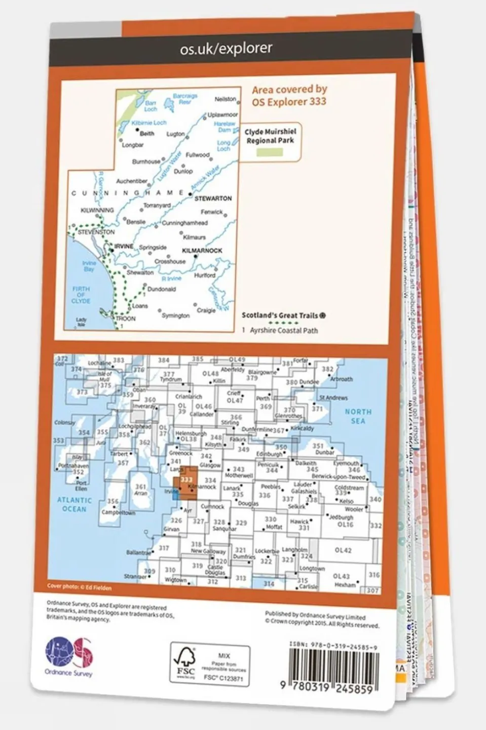 Active Explorer Map 333 Kilmarnock and Irvine