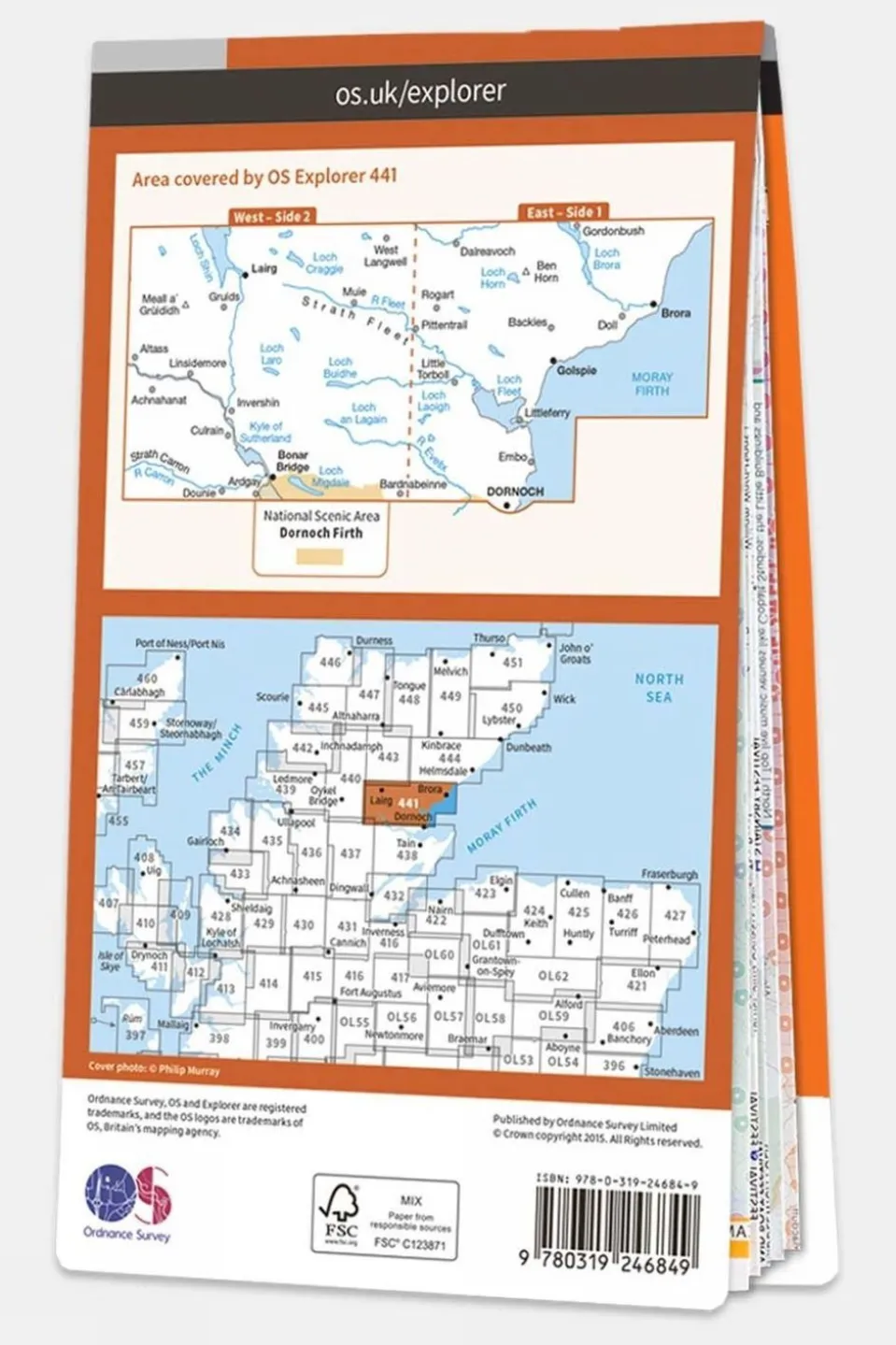 Active Explorer Map 441 Lairg, Bonar Bridge and Golspie