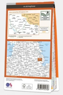 Active Explorer Map 273 Lincolnshire Wolds South
