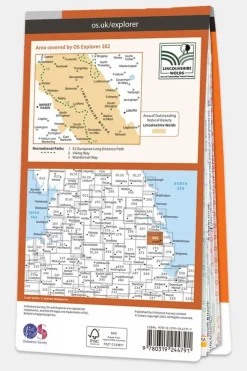 Active Explorer Map 282 Lincolnshire Wolds North