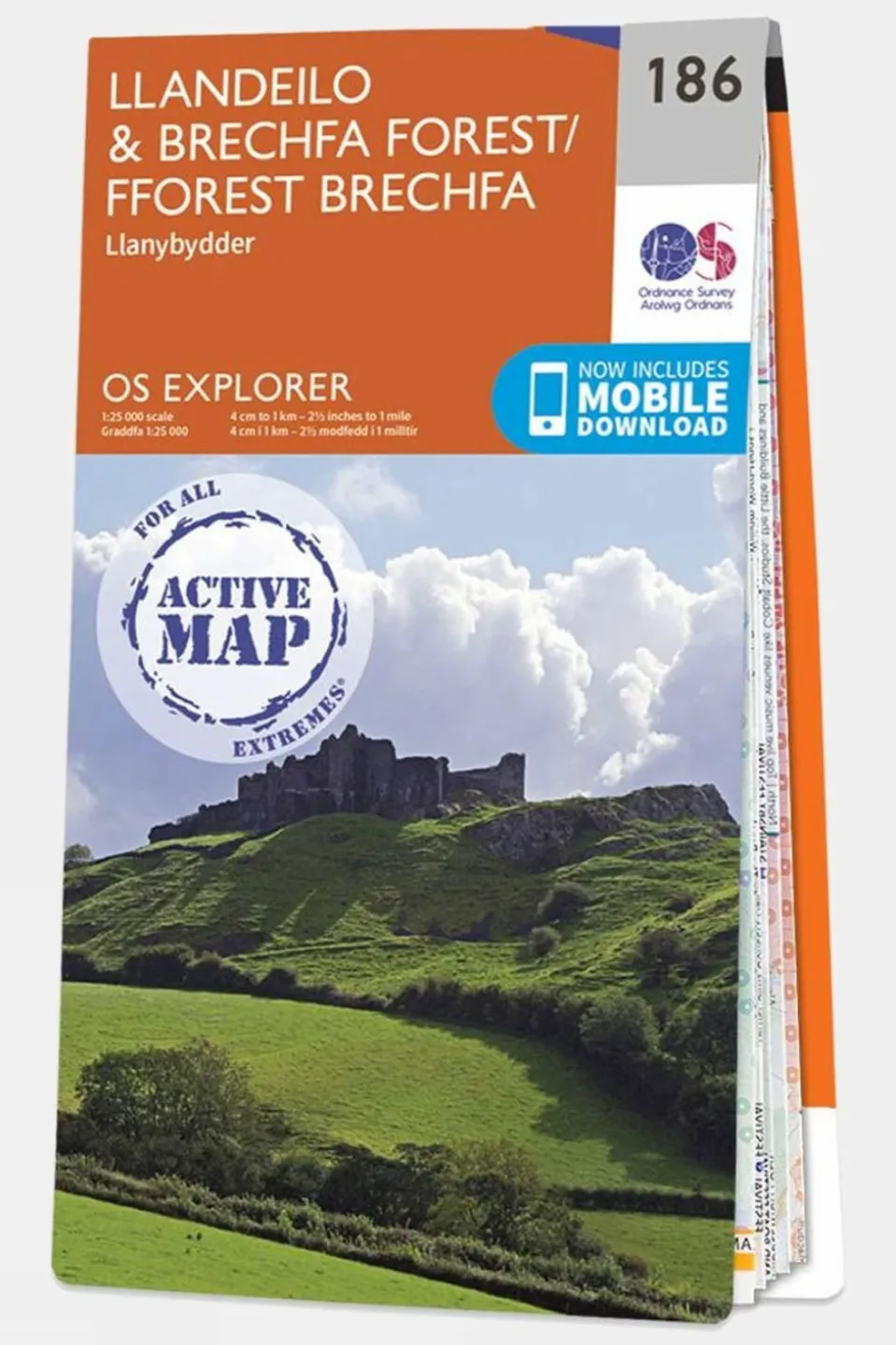 Active Explorer Map 186 Llandeilo and Brechfa Forest