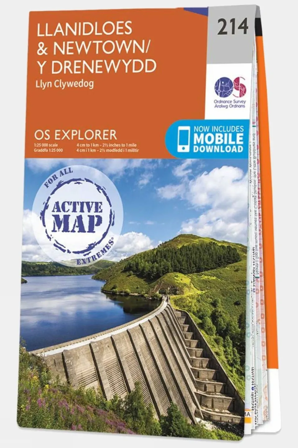 Active Explorer Map 214 Llanidloes and Newtown