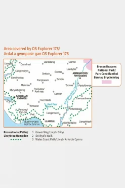Active Explorer Map 178 Llanelli and Ammanford