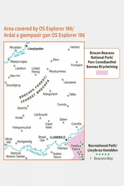 Active Explorer Map 186 Llandeilo and Brechfa Forest