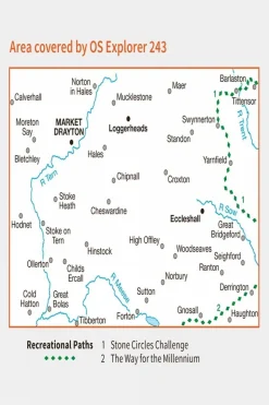 Active Explorer Map 243 Market Drayton