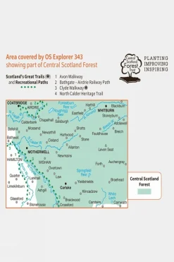 Active Explorer Map 343 Motherwell and Coatbridge