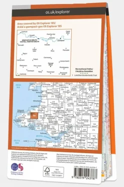 Active Explorer Map 185 Newcastle Emlyn
