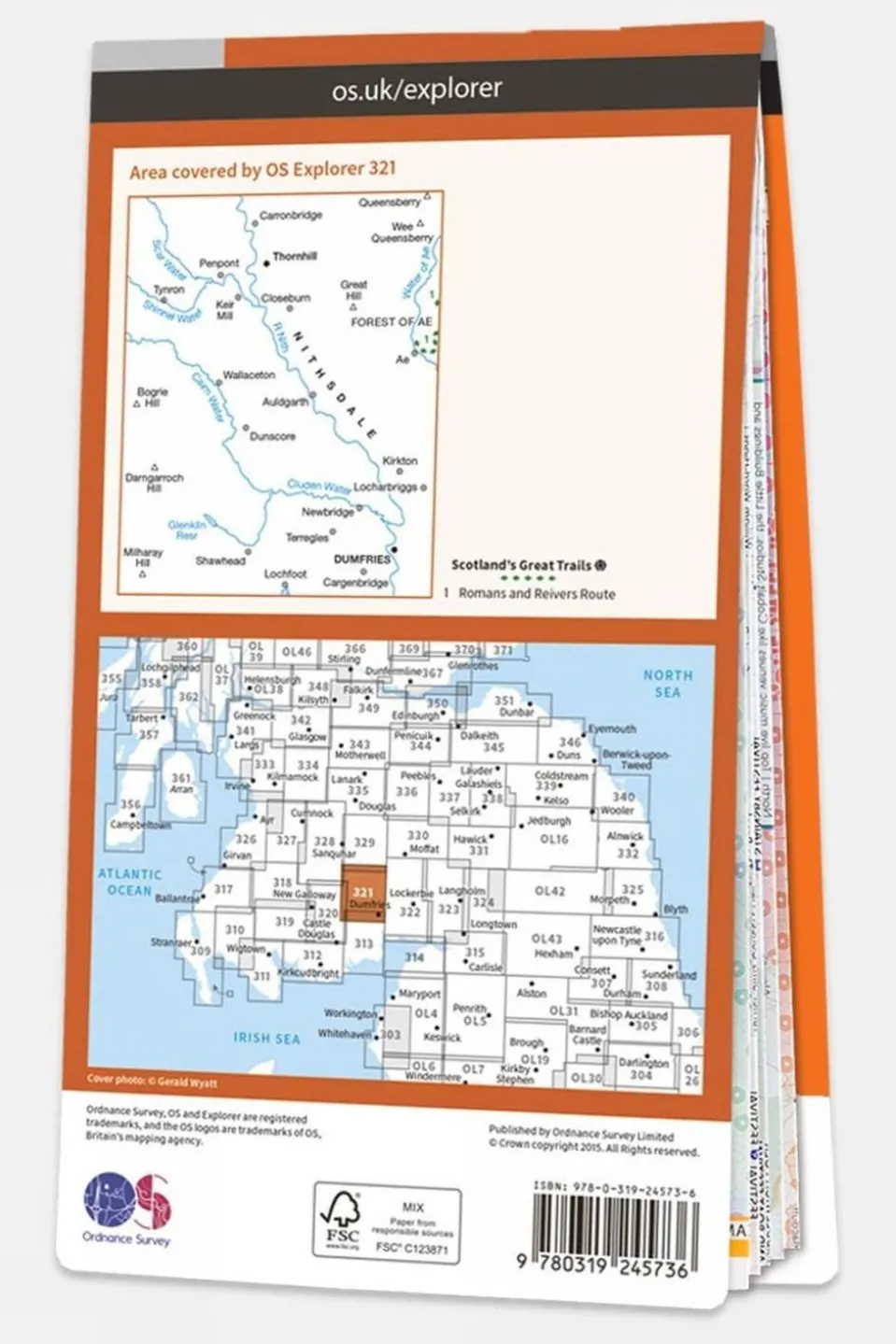 Active Explorer Map 321 Nithsdale and Dumfries