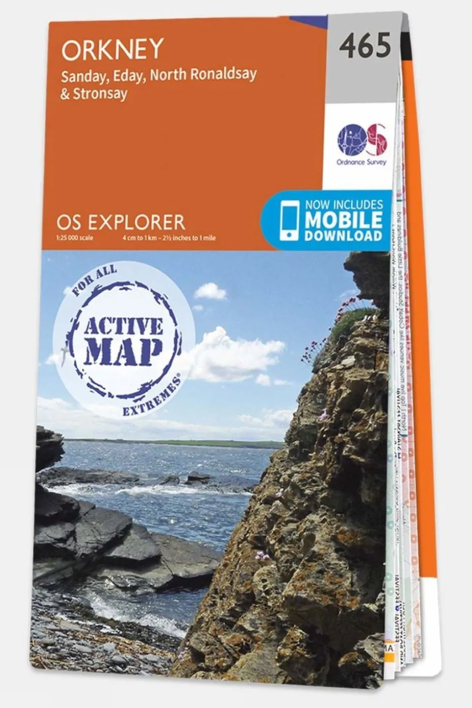 Active Explorer Map 465 Orkney - Sanday, Eday, North Ronaldsay and Stronsay
