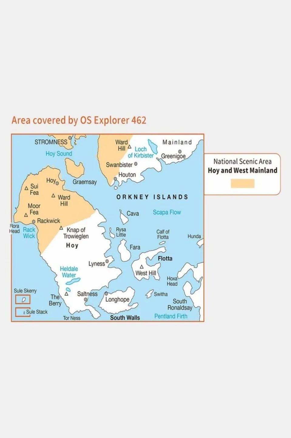 Active Explorer Map 462 Orkney - Hoy, South Walls and Flotta