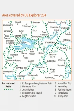 Active Explorer Map 234 Rutland Water