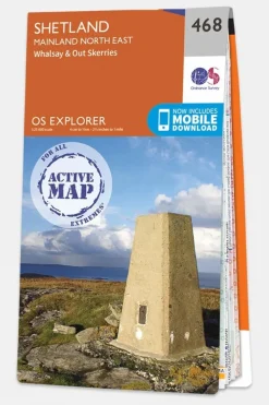 Active Explorer Map 468 Shetland - Mainland North East