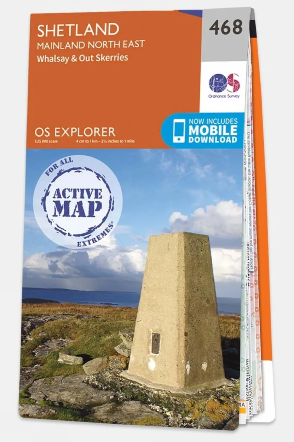 Active Explorer Map 468 Shetland - Mainland North East