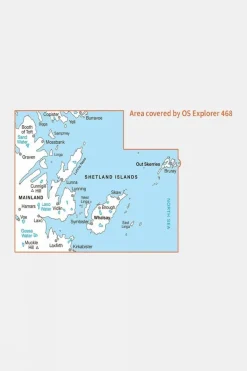 Active Explorer Map 468 Shetland - Mainland North East