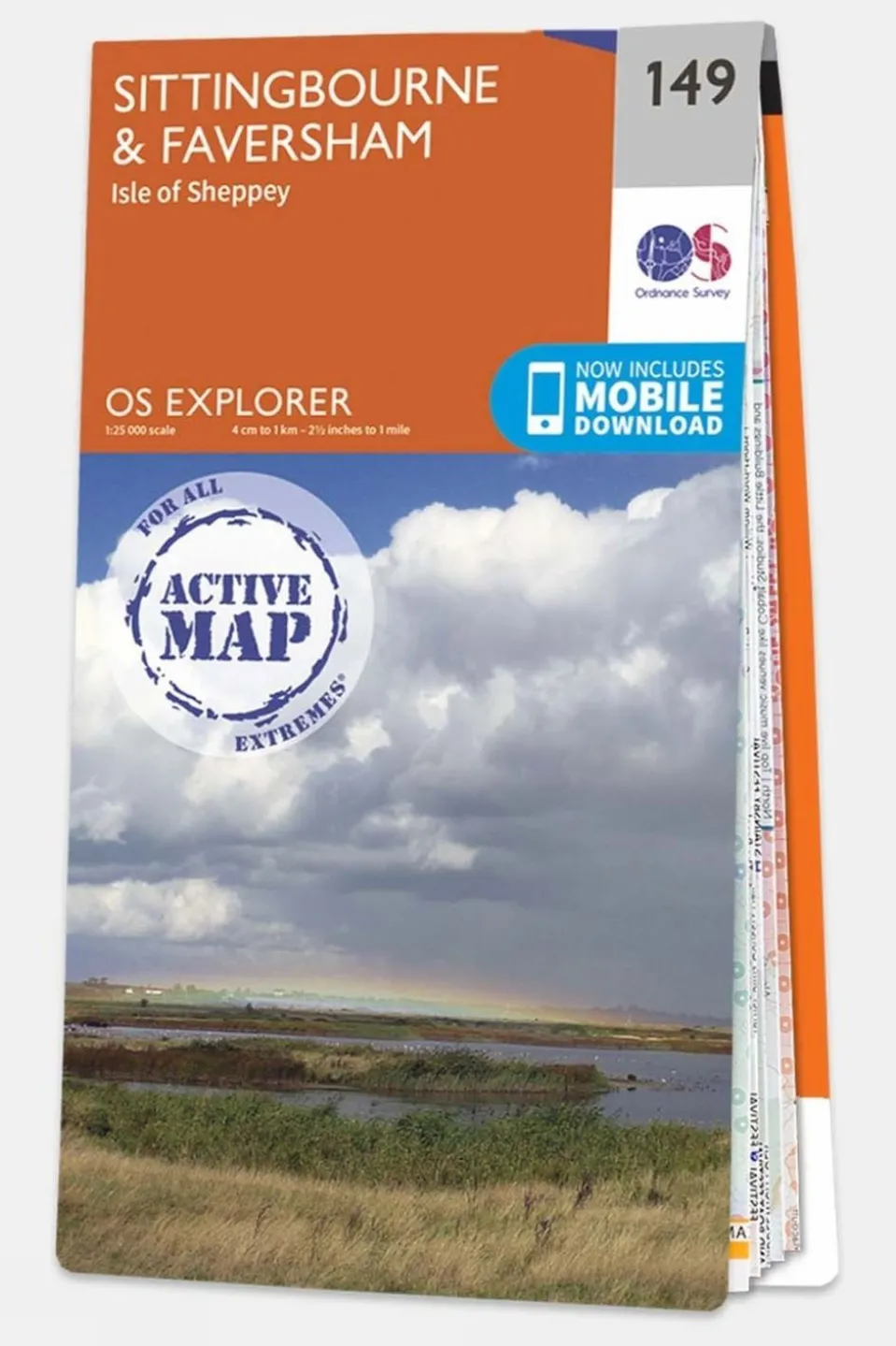 Active Explorer Map 149 Sittingbourne and Faversham