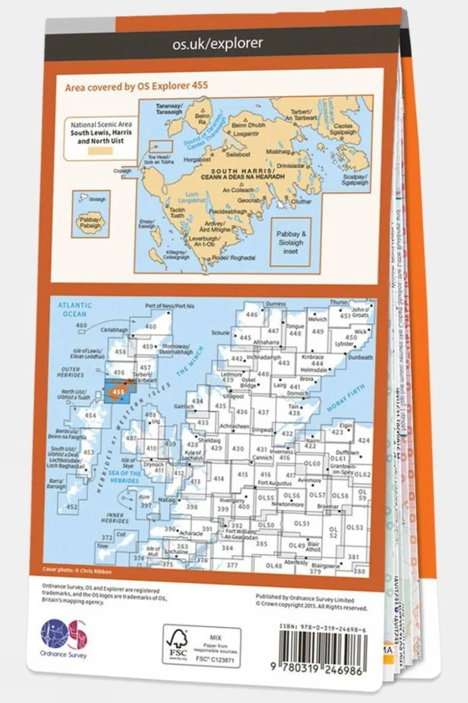 Active Explorer Map 455 South Harris
