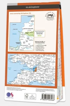 Active Explorer Map 153 Weston-super-Mare and Bleadon Hill