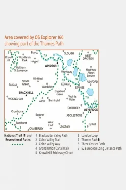Active Explorer Map 160 Windsor, Weybridge and Bracknell
