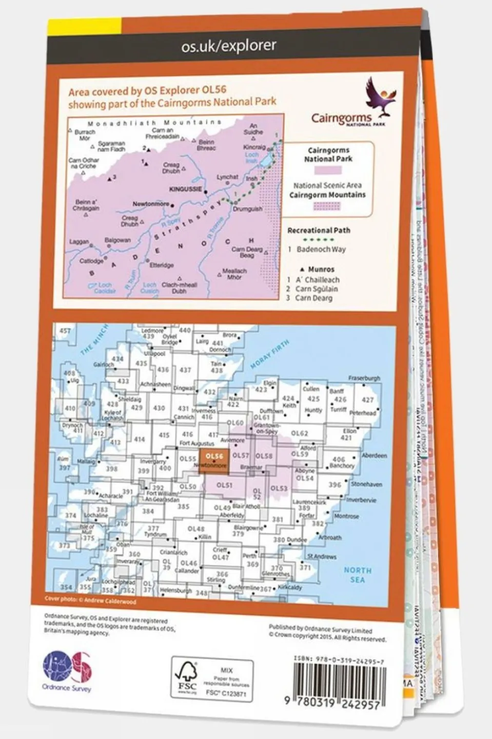 Active Explorer Map OL56 Badenoch and Upper Strathspay