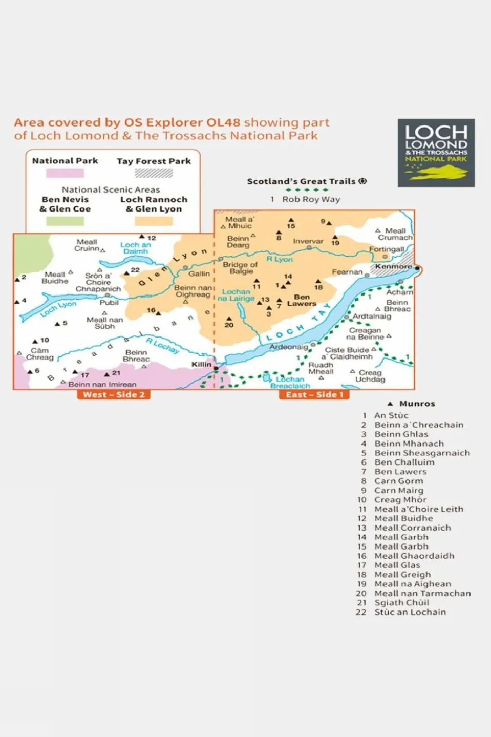 Active Explorer Map OL48 Ben Lawers and Glen Lyon
