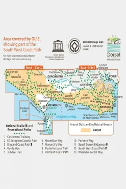 Active Explorer Map OL15 Purbeck and South Dorset