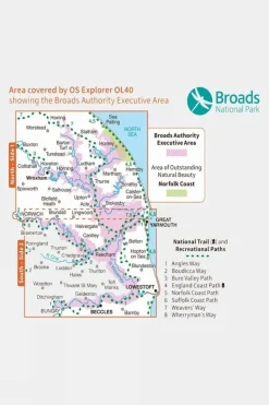 Active Explorer Map OL40 The Broads