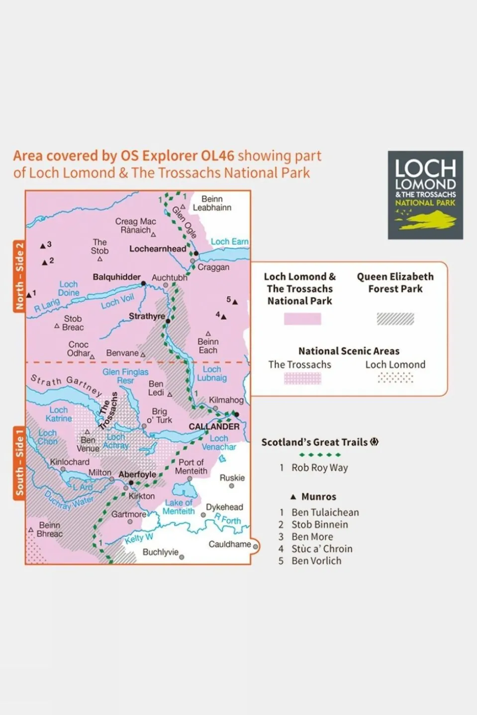 Active Explorer Map OL46 The Trossachs