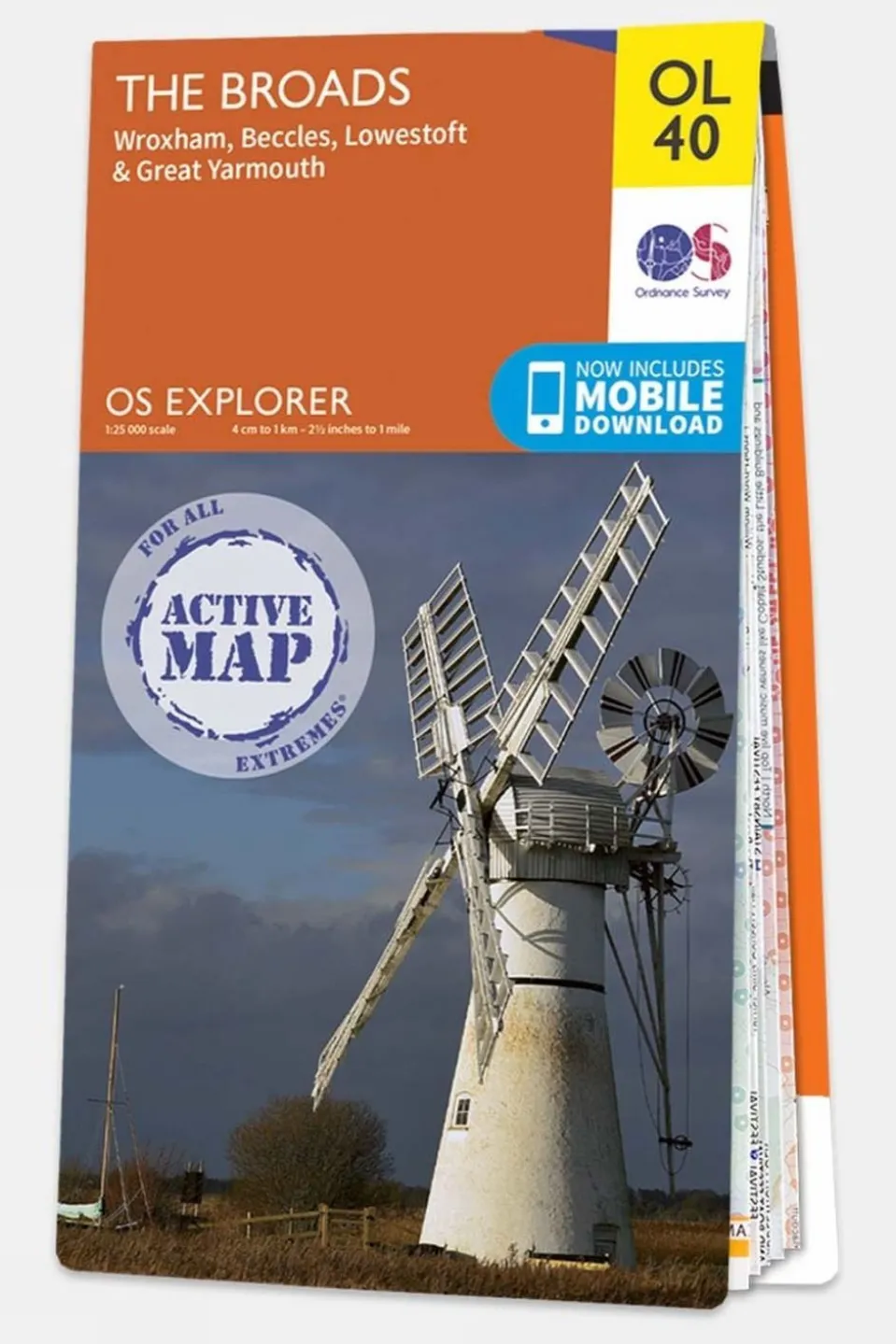Active Explorer Map OL40 The Broads