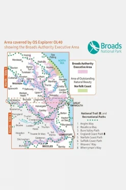 Active Explorer Map OL40 The Broads